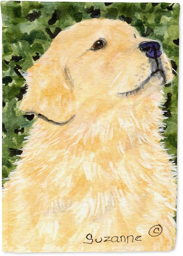 Caroline's Treasures SS8810GF Golden Retriever Garden Flag Mailbox Flag Decorative Yard Flag Banner Outside Patio Artwork Yard Flower Beds, Garden Size, Multicolor