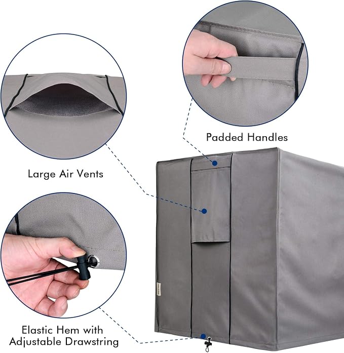 Air Conditioner Covers for Outside Units, AC Unit Covers Outdoor Fits up to 34 x 34 x 38 inches