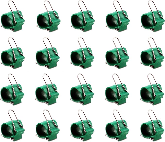Reusable Greenhouse Clips Made in USA – Orchid Clips, Plant Support Clips & Cord Clips – Heavy-Duty, Weather-Resistant & Durable – Secure Stems, Vines, Wires, Cables, Tomato Plants – Indoor & Outdoor