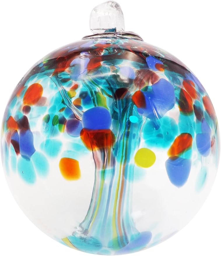 Dale Tiffany AS22238-D3 Tree of Life Glass Gazing Ball, Devotion, 3"
