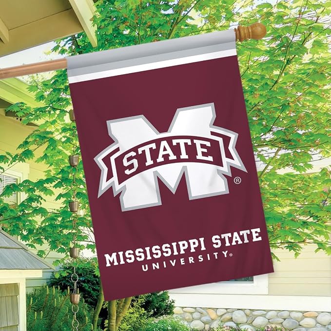 Mississippi State Bulldogs House Flag NCAA Licensed 28" x 40" Briarwood Lane