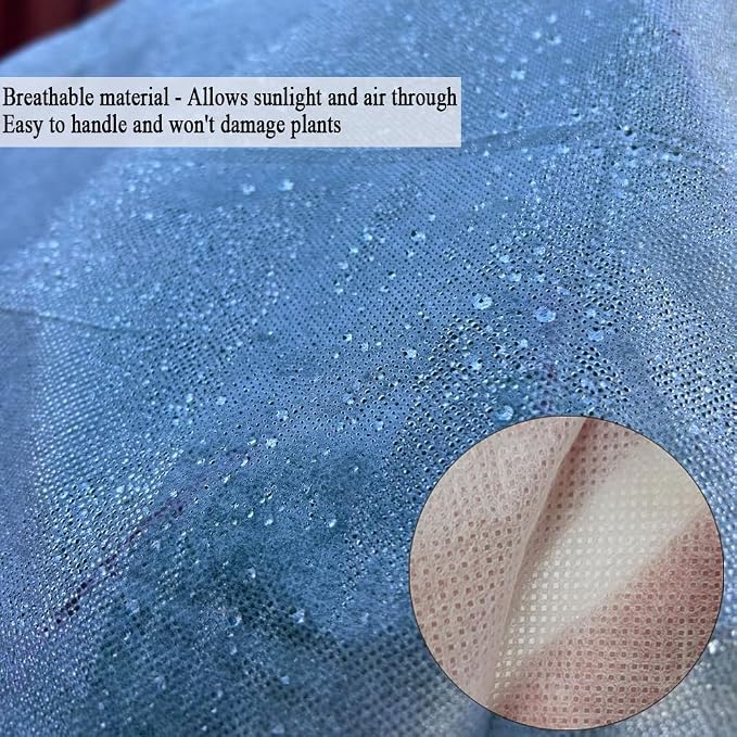 Frost Cloth Plant Freeze Protection, 5x60 Ft Floating Row Cover Fabric for Garden Beds, 0.9oz/yd² Frost Blanket for Outdoor Plants, Plant Covers for Winter Protection
