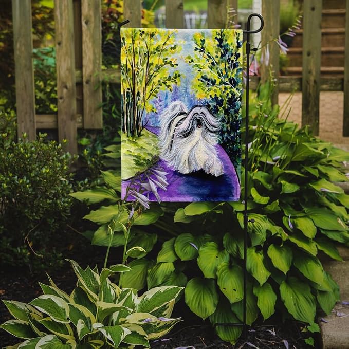 Caroline's Treasures SS8643GF Tibetan Terrier Garden Flag Mailbox Flag Decorative Yard Flag Banner Outside Patio Artwork Yard Flower Beds, Garden Size, Multicolor