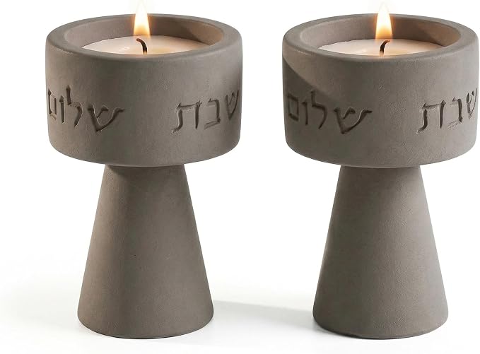 Solura Luxury Candle Holder Set – Modern Décor for Living Room & Dining Table - Gray