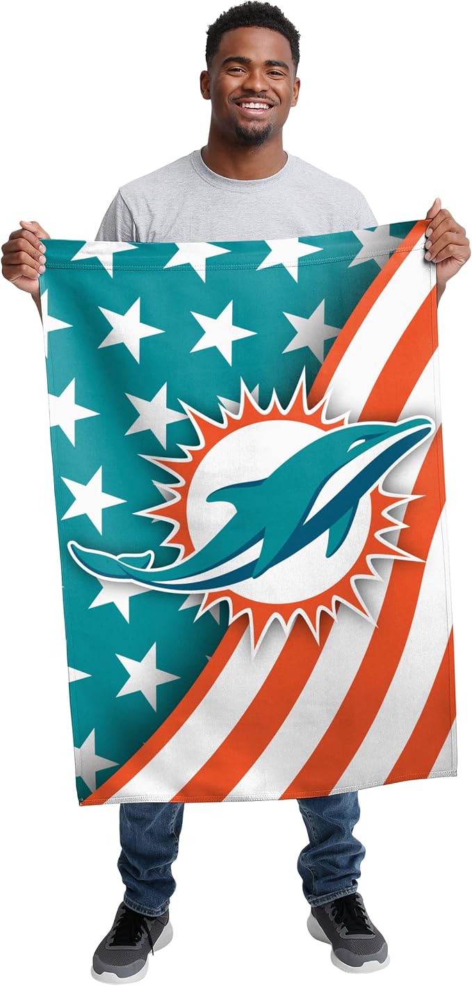 NFL Double Sided Team Logo Vertical Flag (40" x 28")