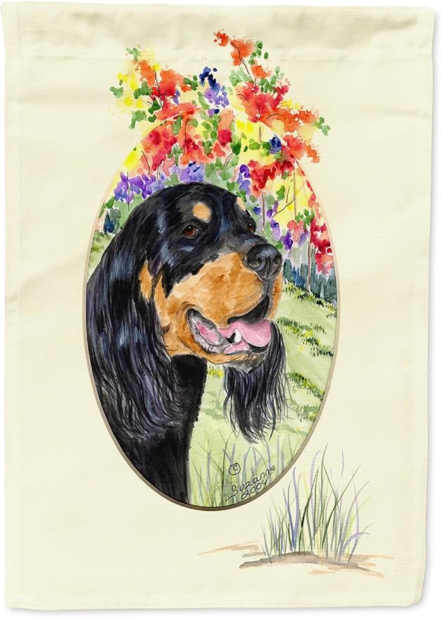 Caroline's Treasures SS8056GF Gordon Setter Garden Flag Mailbox Flag Decorative Yard Flag Banner Outside Patio Artwork Yard Flower Beds, Garden Size, Multicolor