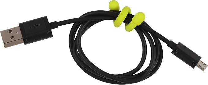 Nite Ize GT3-4PK-33 Original Gear Tie, Reusable Rubber Twist Tie, 3-Inch, Neon Yellow, 20 Pack, Made in the USA