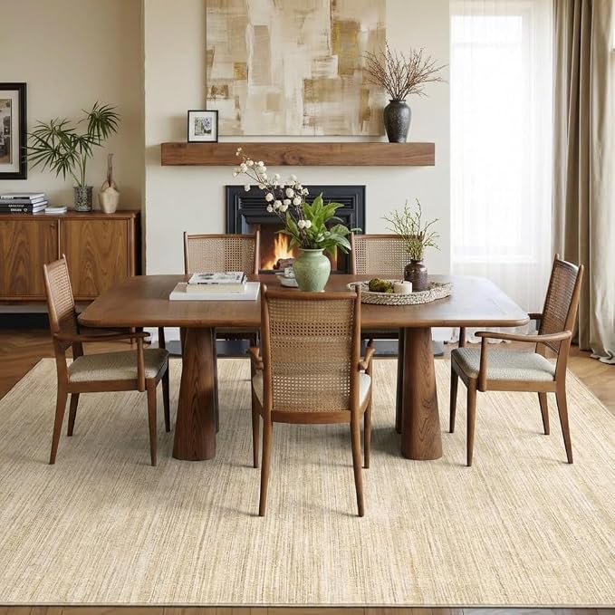 Garvee Kids Rugs for Bedroom 9x12 Washable Rug Non Slip Non Shedding Solid Color Floor Cover Carpet Stain Resistant Low Pile Throw Rug Foldable Thin Contemporary Mat for Dining Room Living Room, Camel | Neutral Solid Color Non Slip Stain Resistant Low ...
