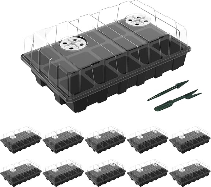 Gardzen 10-Pack Seed Starter Kits with 150 cells