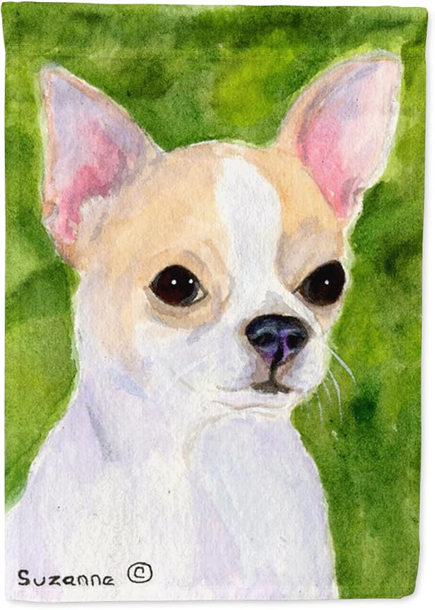 Caroline's Treasures SS8786GF Chihuahua Garden Flag Mailbox Flag Decorative Yard Flag Banner Outside Patio Artwork Yard Flower Beds, Garden Size, Multicolor