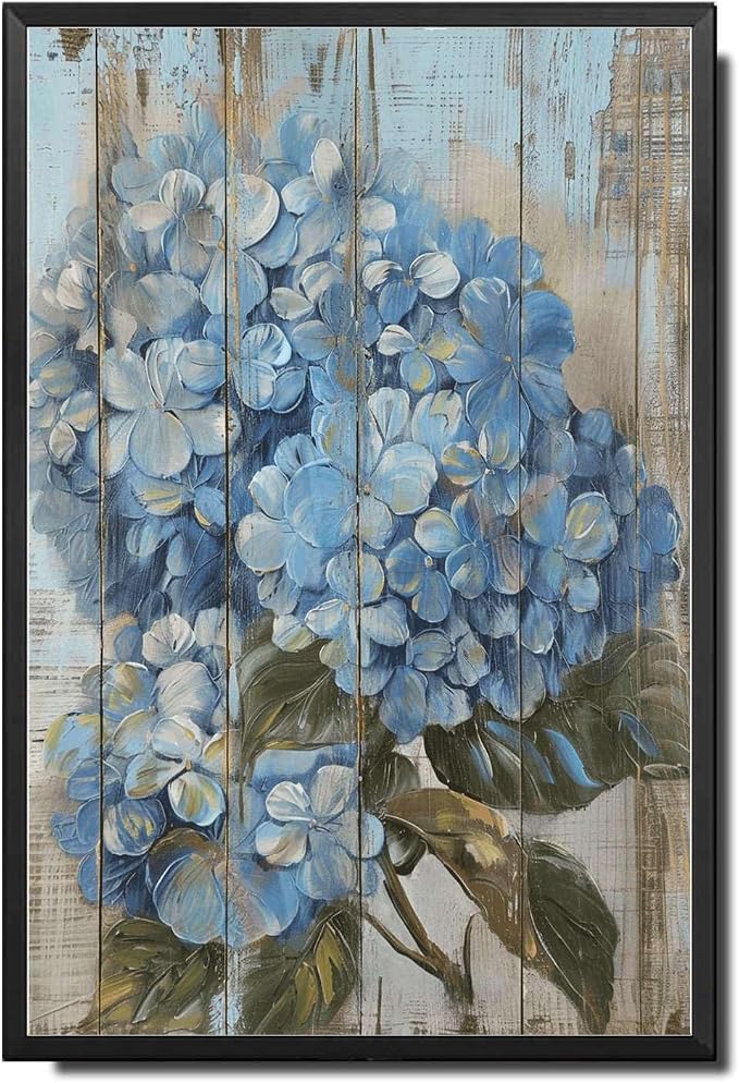 Metal Sign Tin Sign Vintage Rustic Testament Hydrangea Tin Sign for Easy Installation Weather Resistant Design and Vintage Gr Restroom Tin Sign for Home Decor 8×12 Inches with Metal Frame