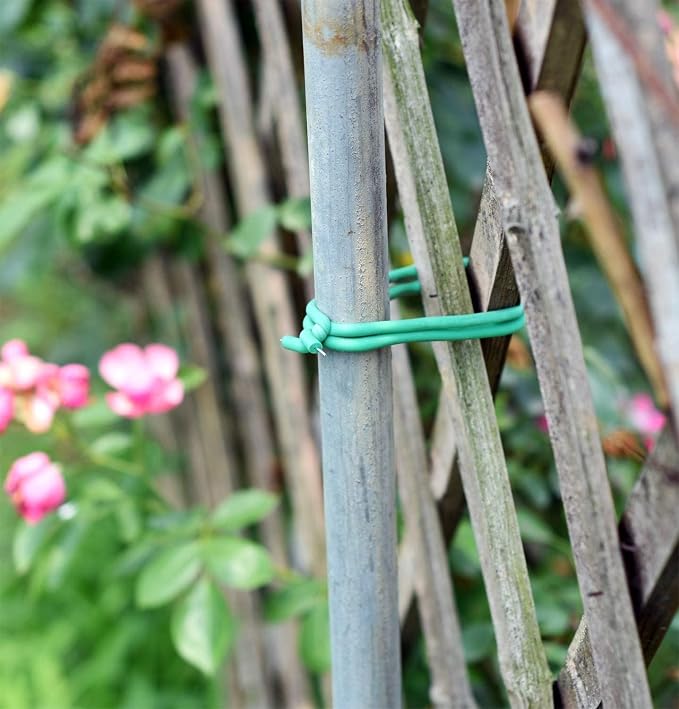 PGarden-EZ Heavy Duty Garden Plant Ties, 250 Feet Soft Twist Ties for Vines Tomatoes, Thick Green Zip Ties for Climbing Plants and Garden Twine
