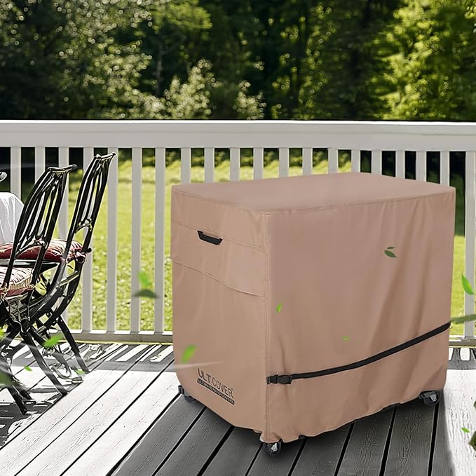 ULTCOVER Waterproof 65-80 Quart Patio Cooler Cart Rolling Ice Chest Cover 32L x 18W x 32H inch