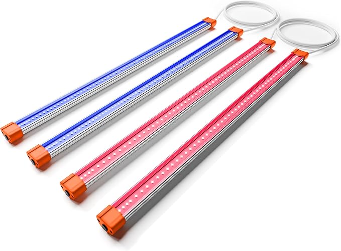 Spider Farmer SUPP-UV30 & IR16 LED Grow Light Bars Set 23.6" Long, 365-370nm UV & 730-745nm IR Supplemental Light for Indoor Plants, Grow Tents