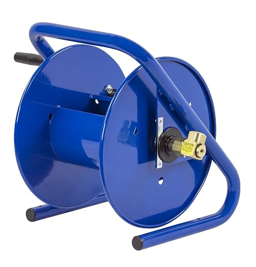 Coxreels 112-3-150-CM Caddy-Mount Portable Hose Reel, 4,000 PSI, Holds 3/8" x 150' Length Hose, Hose Not Included,Blue