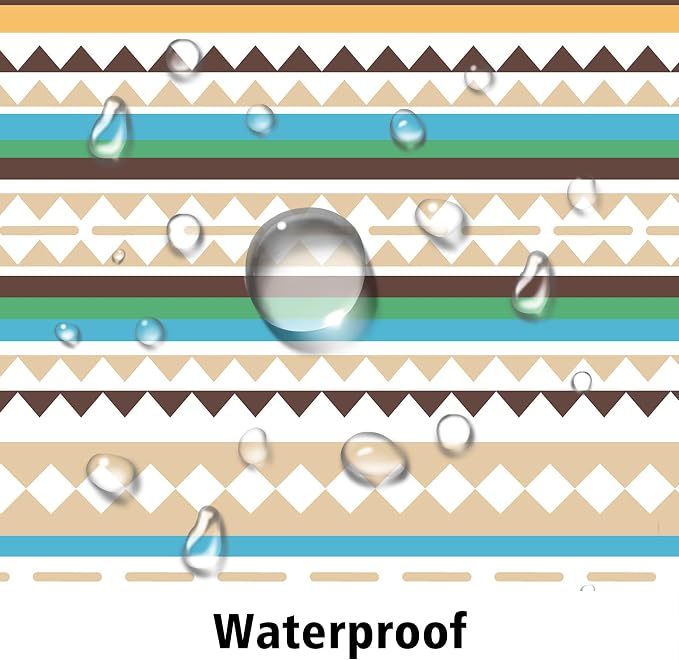 Outdoor Tablecloth with Umbrella Hole and Zipper, Rectangle Patio Table Covers for Spring/Summer, Machine Washable Outdoor Picnic Table Cloth (Stripes, 60" × 84" Rectangular)