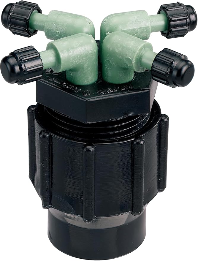 5-Pack Orbit Drip Irrigation System 4-Port Watering Manifold, 1/4" Dripper Tube - 67025