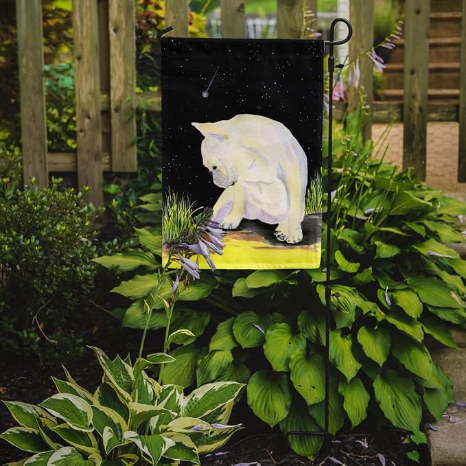 Caroline's Treasures SS8992GF French Bulldog Garden Flag Mailbox Flag Decorative Yard Flag Banner Outside Patio Artwork Yard Flower Beds, Garden Size, Multicolor