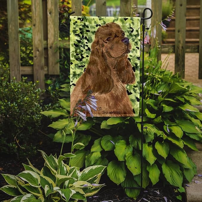 Caroline's Treasures SS8807GF Cocker Spaniel Garden Flag Mailbox Flag Decorative Yard Flag Banner Outside Patio Artwork Yard Flower Beds, Garden Size, Multicolor