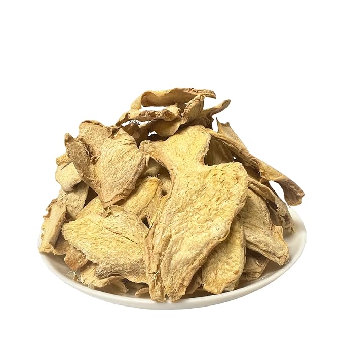 Dried Ginger Slices- 14.11oz/400g-Pure Natural Chinese Herbal Medicine-干姜片 Sun-Dried, Thinly Sliced for Tea, Cooking & Herbal Use (Ginger Slices)