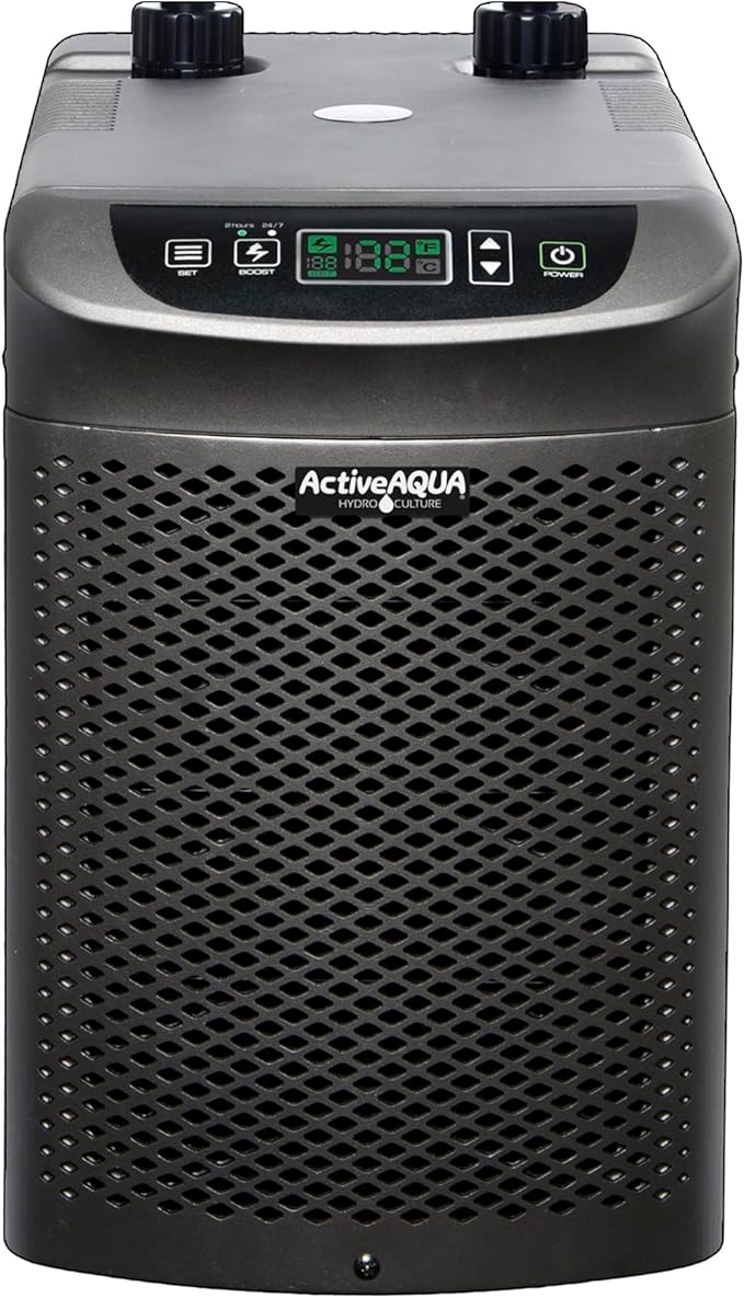 Active Aqua 0.10 HP Water Chiller with Boost | Cold Plunge & Ice Bath Cooler | Digital Temp Control | Fresh & Salt Water, Hydroponics, Aquariums | 10–40 Gal