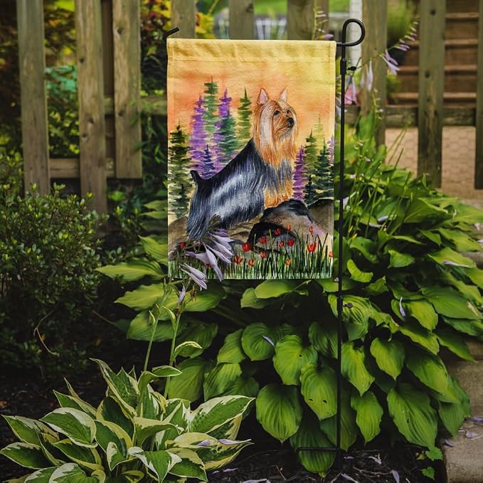 Caroline's Treasures SS8262GF Silky Terrier Garden Flag Mailbox Flag Decorative Yard Flag Banner Outside Patio Artwork Yard Flower Beds, Garden Size, Multicolor