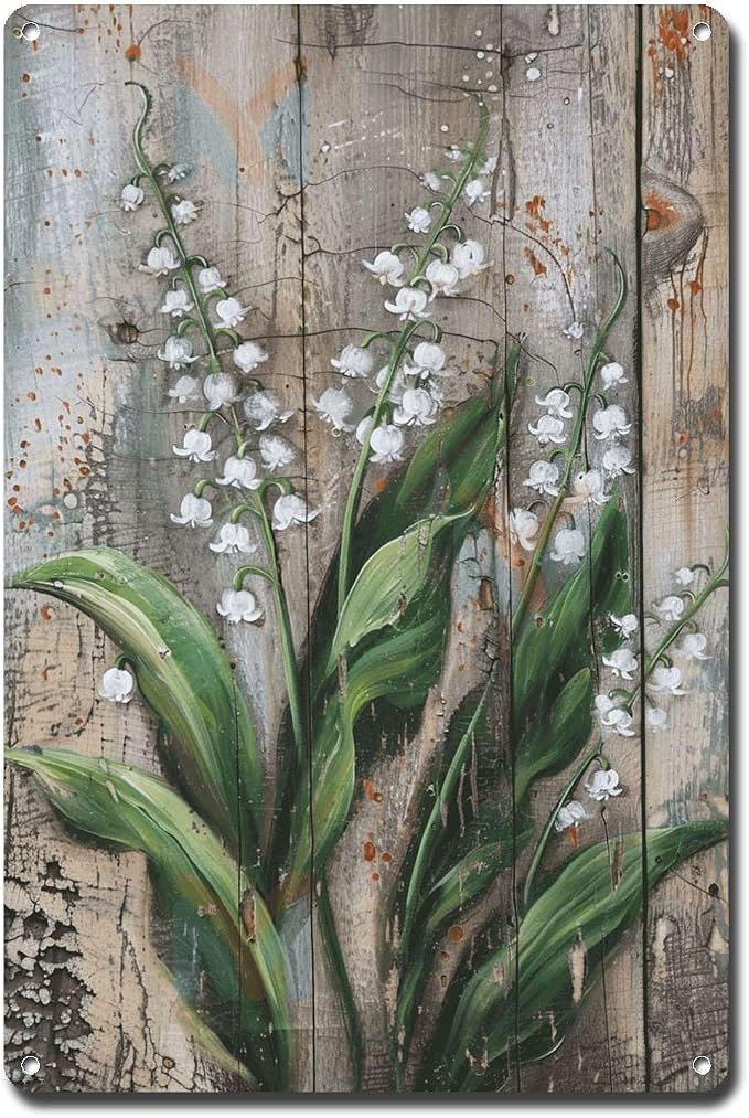 Metal Sign Tin Sign Vintage Wall Art Antique Master's Lily Tin Sign for Rustic Wall Art Shabby Chic Interiors and Corrosion Resistant Kitty Decor for Restaurant 12×16 Inches