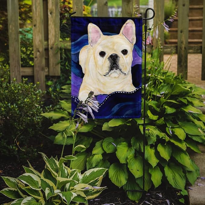 Caroline's Treasures SS8126GF French Bulldog Garden Flag Mailbox Flag Decorative Yard Flag Banner Outside Patio Artwork Yard Flower Beds, Garden Size, Multicolor