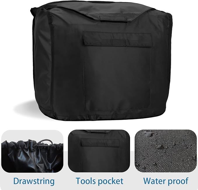 Waterproof Universal Generator Cover 20 x 11.5 x 16 inch for Predator 2000 Honda Inverter Generators EU2000i EU2200i Westinghouse iGen2600 Champion Inverter Generator,Heavy Duty Thicken 600D