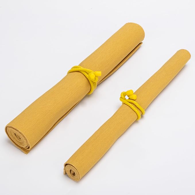 8PCS 18-Inch Silicone Cable Ties, Bendable Rubber Twist Ties, Reusable Twist Ties for Cords, gear ties for Organizing, Bundling (Yellow)