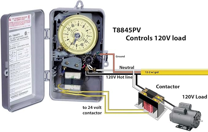 Intermatic Sprinkler Irrigation Timer T8845PV with 14-Day Skipper and Auto Shut-Off Programmable 60 Cycles enclosed in NEMA 3R Indoor/Outdoor Durable Casing