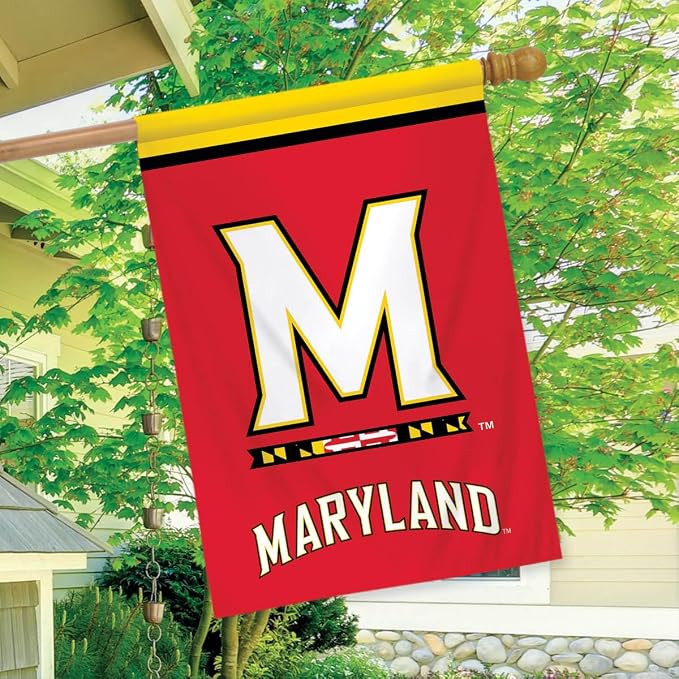 Briarwood Lane House Flag 40x28 For Outdoor Maryland Terrapins NCAA Licensed House Flag