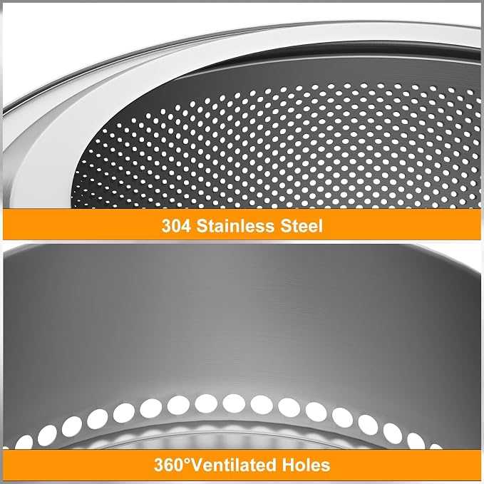 unho 20 Inch Stainless smokeless firepit for Outside Wood Burning Stove | smokeless Stainless Steel Outdoor Portable Fire Pit for Backyard, Garden, Picnic，outside bonfire fire pit