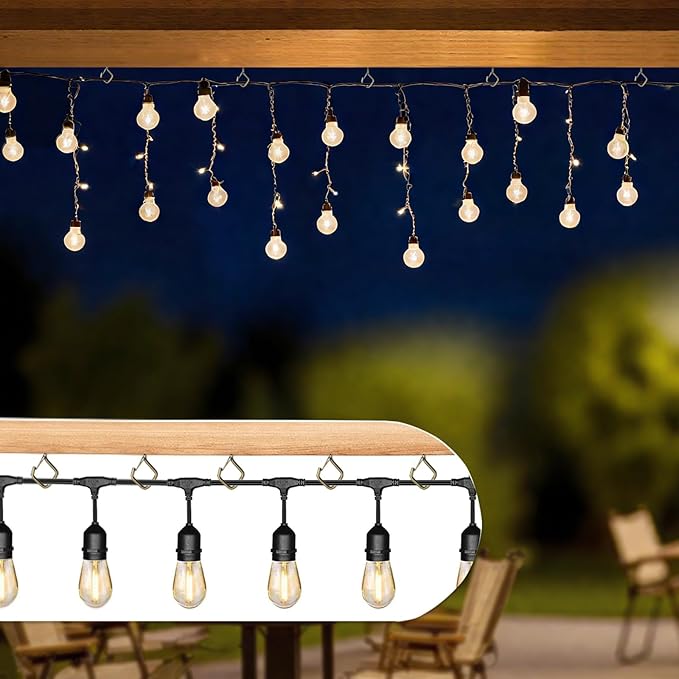 22 PCS Metal Bronze Eye Screw Hooks for Hanging Heavy Duty.Windproof Ceiling Hooks for Hanging Plants,Cup,Wind Chime,Bird Feeders,Christmas String Lights at Indoor&Outdoor 2.2 Inch
