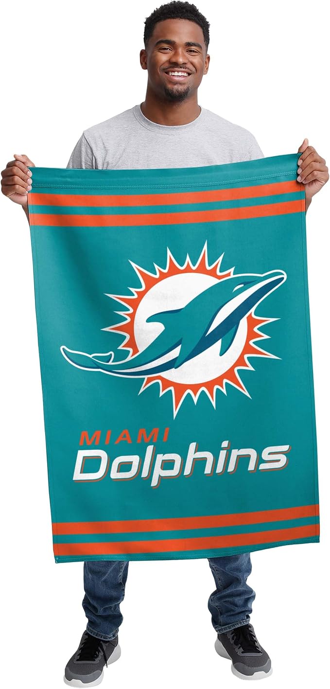NFL Double Sided Team Logo Vertical Flag (40" x 28")