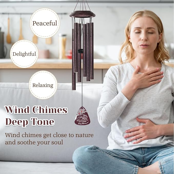 Retirement Gifts for Women/Men - 32" Wind Chimes Happy Retirement Gift for Coworker Colleague Boss Teacher Nurse - Farewell Appreciation Gifts Never Underestimate the Difference You've Made
