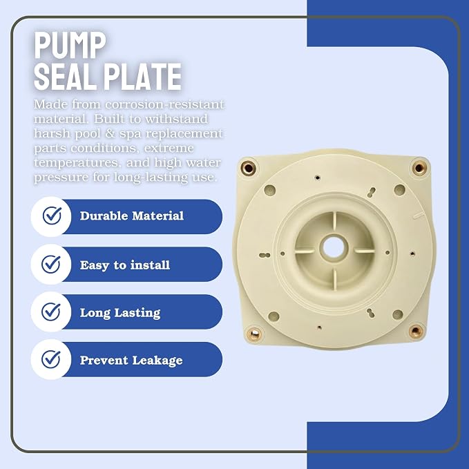 356012 Seal Plate Compatible with Pentair Single Speed Superflo and Superflo Variable Speed VS/VST Inground Pool and Spa Pumps - Also Works with Pinnacle High Flow, Sta-Rite SuperMax Pool Pumps