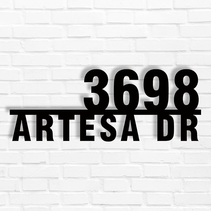 House Numbers For Outside Modern Custom Metal Address Numbers For House Personalized Address Signs For Houses Numbers For House Address Outside Address Plaques Modern House Numbers For Outside