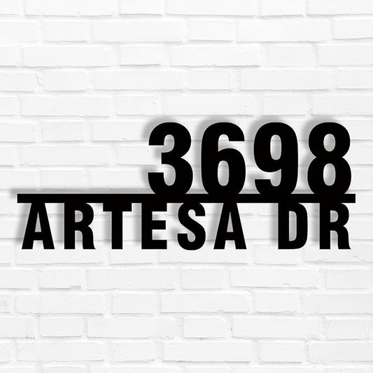 House Numbers For Outside Modern Custom Metal Address Numbers For House Personalized Address Signs For Houses Numbers For House Address Outside Address Plaques Modern House Numbers For Outside