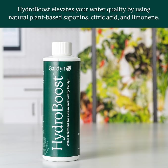 Gardyn HydroBoost for Hydroponic Indoor Gardens - 250 ml | Plant based water treatment, balances plant nutrients & reduces need for more intensive growing system cleanings
