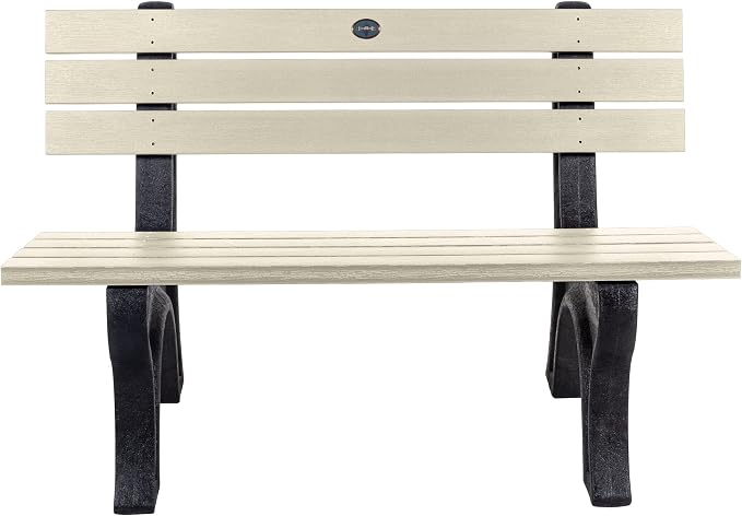 Sequoia Professional CM-BENSQ43-WAE Aurora 4 ft Park Bench, Whitewash