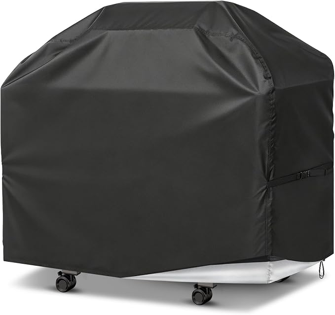 PAMASE 65in BBQ Cover fits Most 3-5 Burner Gas Grills - Waterproof Gas Cover for Outdoor Grill, UV Fade & Rip Resistant, Compatible with Weber Genesis, Camp Chef, Nexgrill, Char-Broil