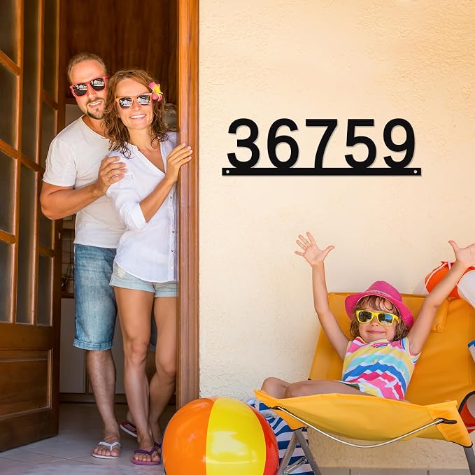 Personalized Metal Name sign, Custom House Number Sign, Address Numbers for House, Metal Address Name Sign, Address Plaques for House Number, Housewarming Gift,Address Plaques for House Numbers
