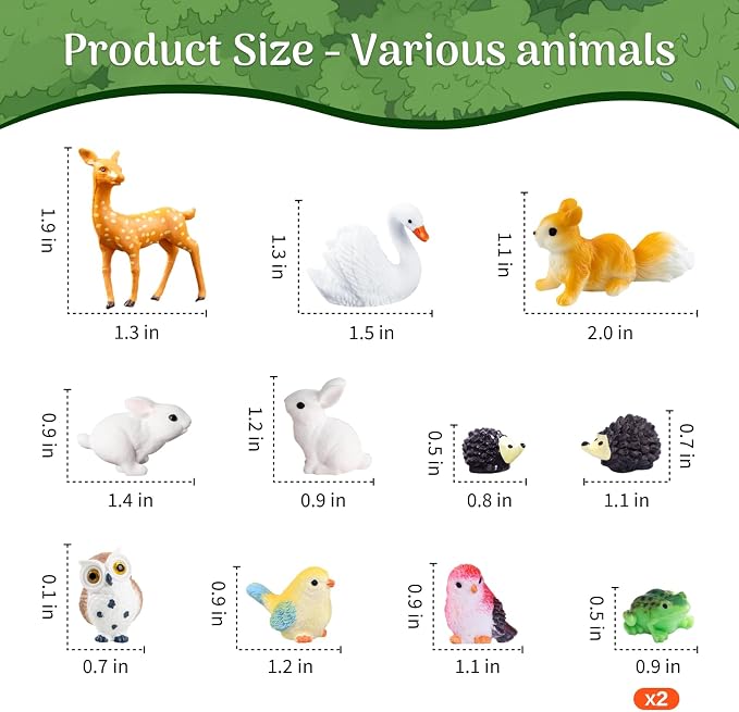 114Pcs Fairy Garden Accessories Outdoor Kit Mini Fairy House Decor Supplies | Resin Fairies Figures with Elves, Deer, Bunny, Squirrel, Owl Figurines for Miniature Garden, Yard, DIY Set
