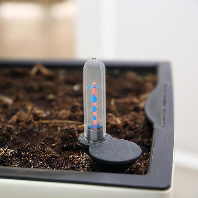 DOITOOL 4 Pcs Water Level Indicator for Plants, 9" Flower Pot Soil Moisture Water Shortage Reminder Gauge Display Indicator for Indoor Outdoor Plants, Home Garden Use