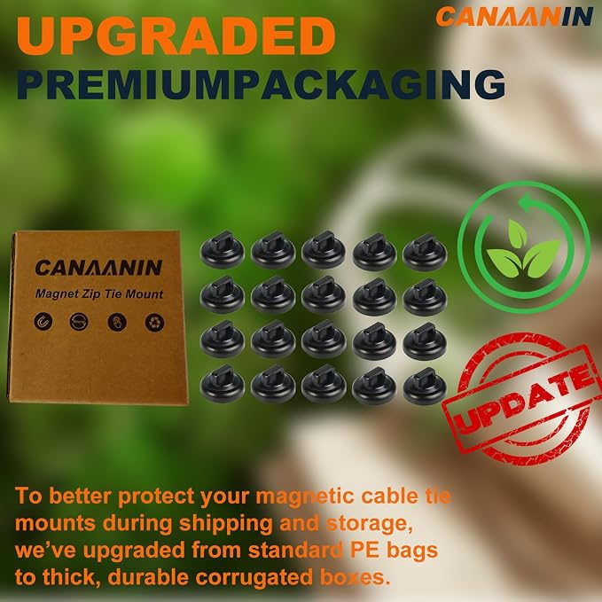 Magnet Zip Tie Mount Clips Magnetic Zip Ties Mount Base Holder Strong Wire Cable Holder Mount Wire Clips Management for Home Office Marine Electrical Wiring (D19 40 Pcs)