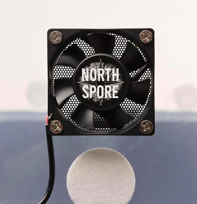 North Spore 'Boomr Bin' Monotub Automated Tech Kit for Growing Mushrooms | Includes Humidity Controller with Sensor, Fresh Air FAE Fan, Humidifier with Hose, Easy to Install