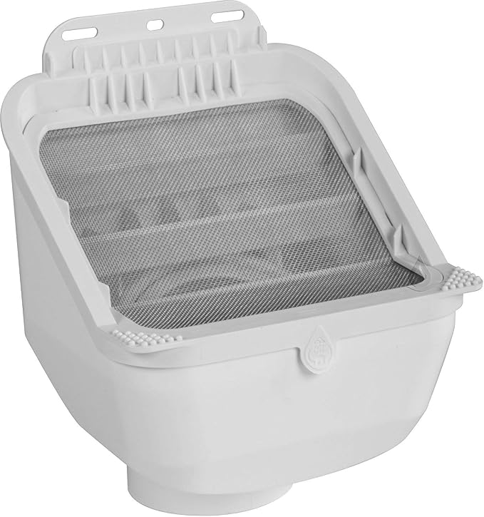 Rain Harvesting Leaf Eater 4 Inch Round Rain Head | Leaf diverter, For Rain Barrel or Tank