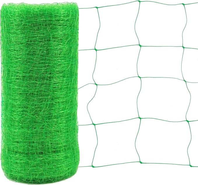 Toolazy Trellis Netting 79" x328' Green - Heavy Duty 6" Mesh Plant Support Net for Climbing Vegetables, Garden Trellis Roll for Tomato Cucumber Pea Bean Vine Grow Tent Scrog Hydroponic Use