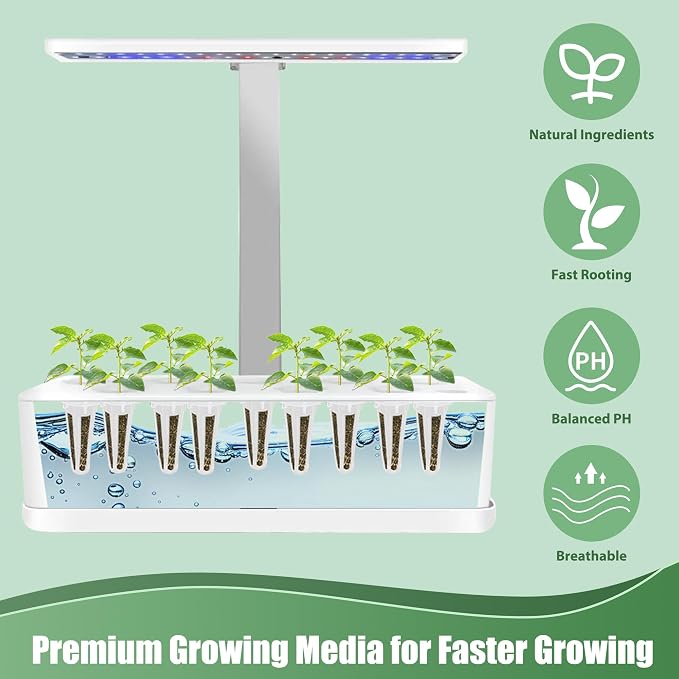 Sage Seed Pods for All Hydroponics Growing Systems, 12 Pods Herb Kit with 200+ Seeds of Sage, Grow Your Own Herb Garden at Home